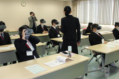 VR模擬授業を体験！